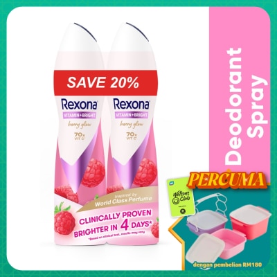 REXONA - Vitamin Bright Berry Spray Deo 2x135ml