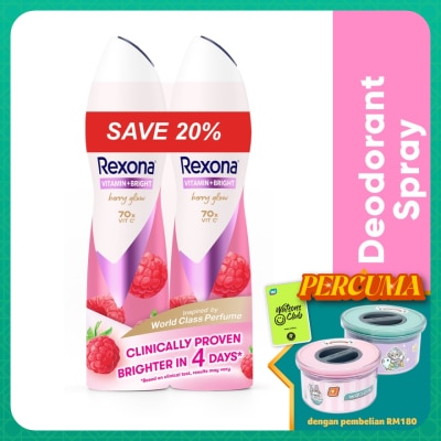 REXONA Vitamin Bright Berry Spray Deo 2x135ml