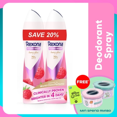 REXONA Vitamin Bright Berry Spray Deo 2x135ml