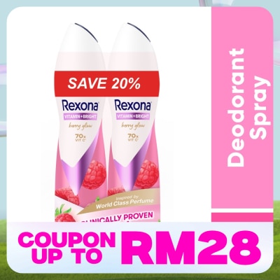 REXONA Vitamin Bright Berry Spray Deo 2x135ml
