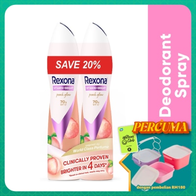 REXONA - Vitamin Bright Peach Spray Deo 2X135ml