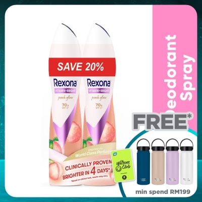 REXONA Vitamin Bright Peach Spray Deo 2X135ml