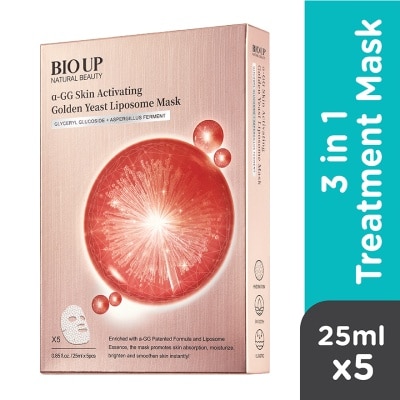 BIO UP α-GG Skin Activating Golden Yeast Liposome Mask 25ml