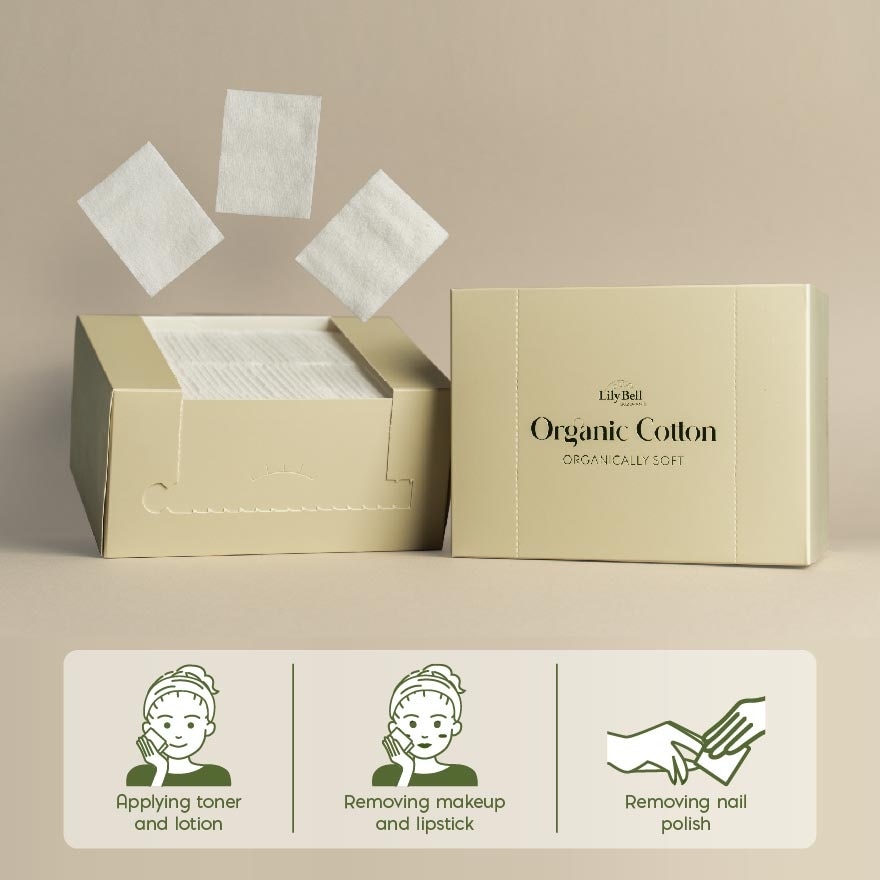 Organic Cotton Puff 80 pcs