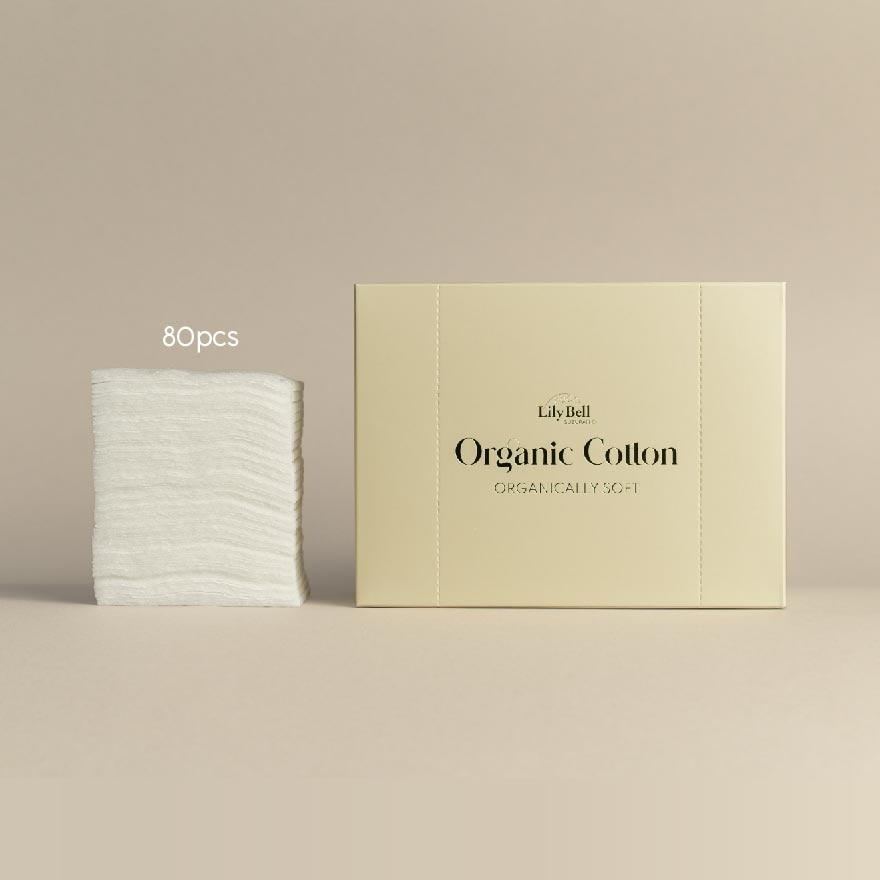 Organic Cotton Puff 80 pcs