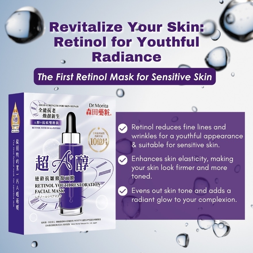 Retinol Youth Restoration Facial Mask 7s