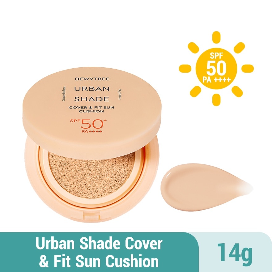 Urban Shade Cover & Fit Sun Cushion SPF50+ PA++++ 14g<BR>