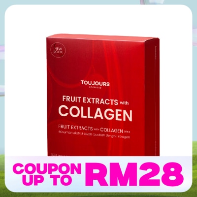 TOUJOURS Advanced Fruit Extracts with Collagen Drink 10s