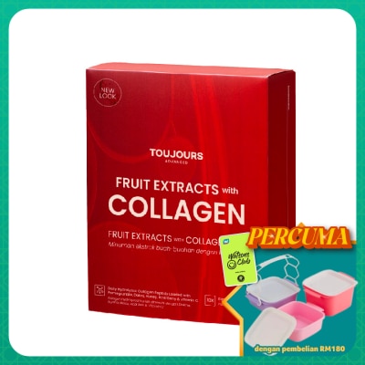TOUJOURS - Advanced Fruit Extracts with Collagen Drink 10s