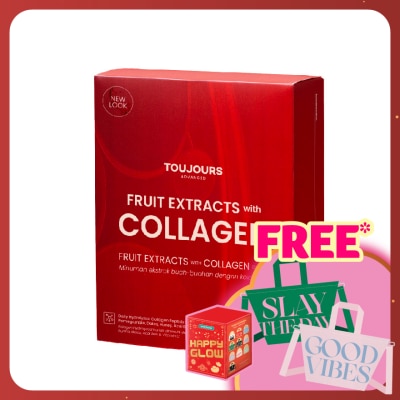 TOUJOURS Advanced Fruit Extracts with Collagen Drink 10s