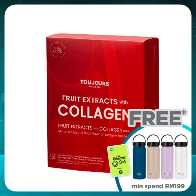 TOUJOURS Advanced Fruit Extracts with Collagen Drink 10s