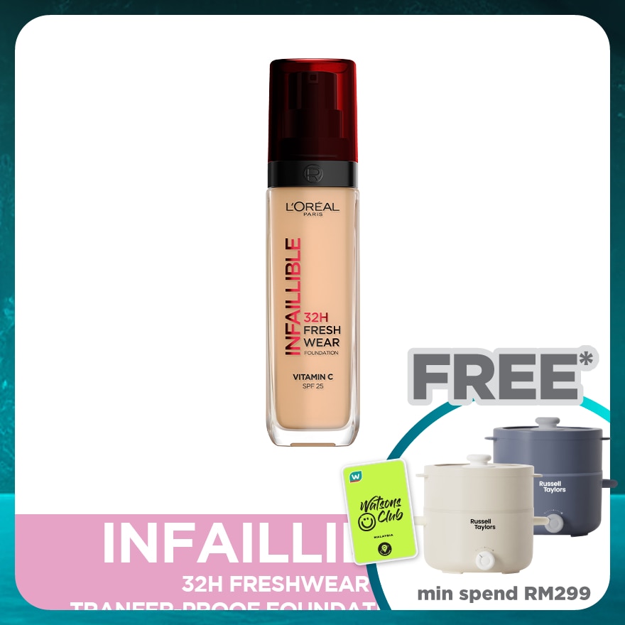 L'OREAL PARIS MAKEUP Infaillible Freshwear Liquid Foundation 220