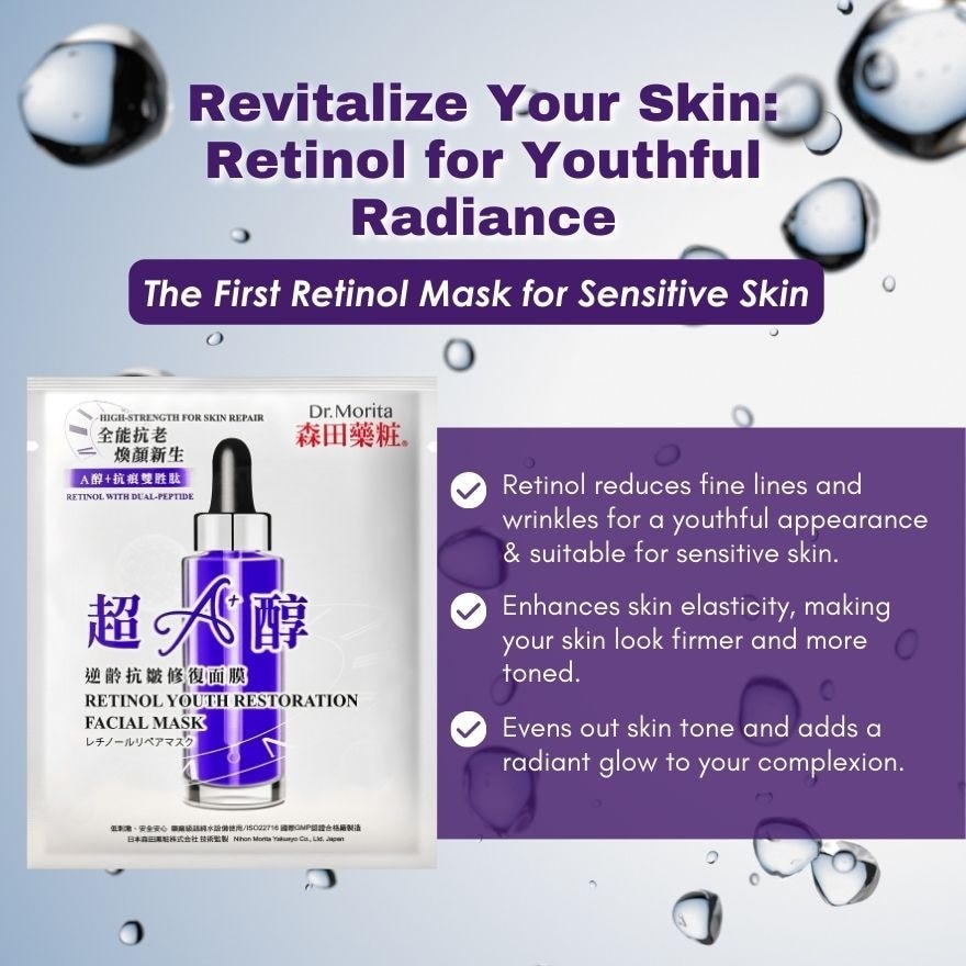 Retinol Youth Restoration Facial Mask 1s