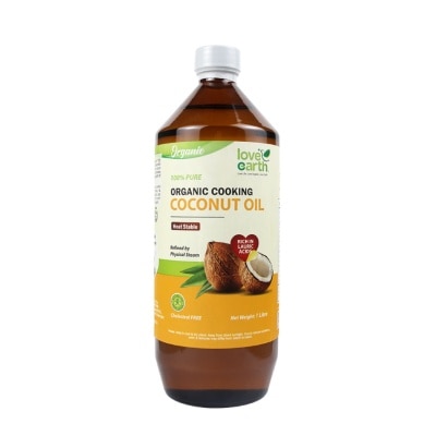 LOVE EARTH Organic Cooking Coconut Oil 1L