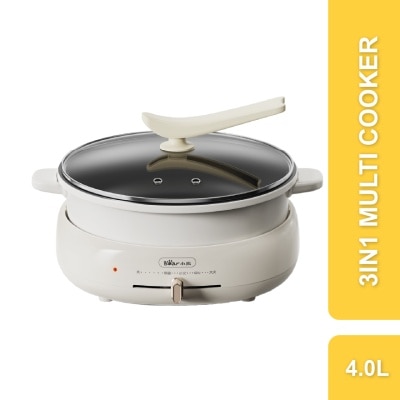 BEAR 3 in 1 Multi Cooker Hot Pot 1500W Power 4.0L (BMC3-GM40L)