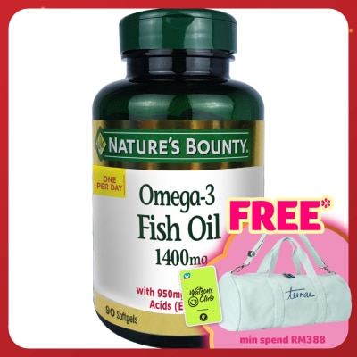 NATURE'S BOUNTY Omega-3 Fish Oil 1400mg 90s