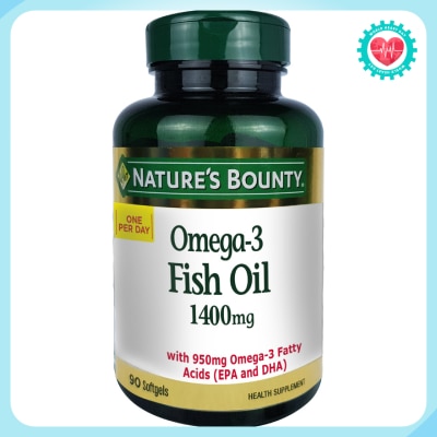 NATURE'S BOUNTY Omega-3 Fish Oil 1400mg 90s