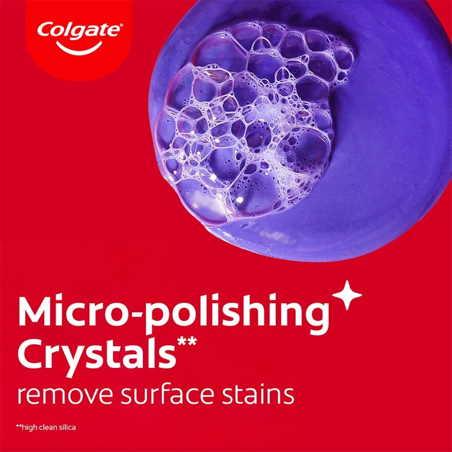 Colgate Optic White Purple Whitening Toothpaste 2x100g image