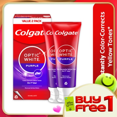 COLGATE - Colgate Optic White Purple Whitening Toothpaste 2x100g