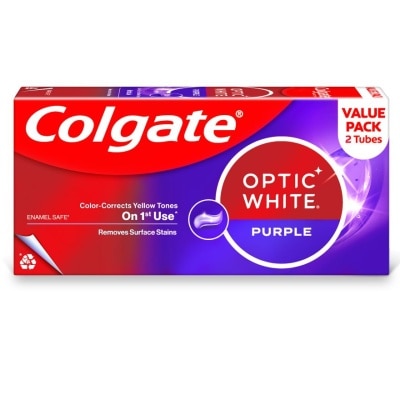 COLGATE Optic White Purple 2x100g