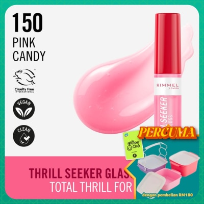 RIMMEL - Thrill Seeker Glassy Gloss 150 Pink Candy