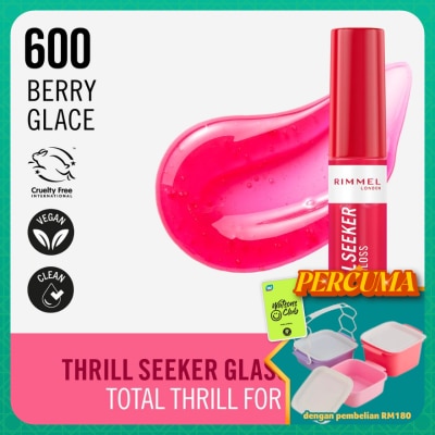 RIMMEL - Thrill Seeker Glassy Gloss 600 Berry Glace