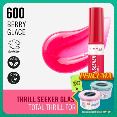 RIMMEL Thrill Seeker Glassy Gloss 600 Berry Glace