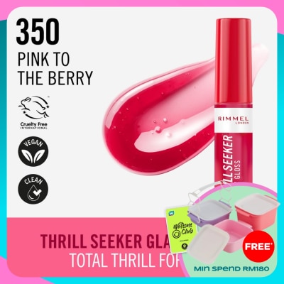 RIMMEL Thrill Seeker Glassy Gloss 350 Pink To The Berry