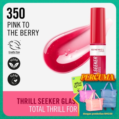 RIMMEL Thrill Seeker Glassy Gloss 350 Pink To The Berry