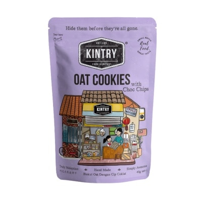 KINTRY Oat Cookies Choc Chips Snack Pack