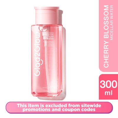 GLAD2GLOW Cherry Blossom Betaine Micellar Water 300ml