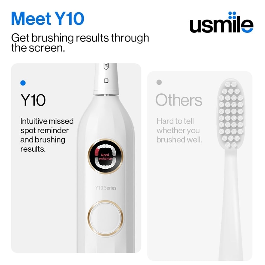 Y10 Smart Electric Toothbrush White 1s