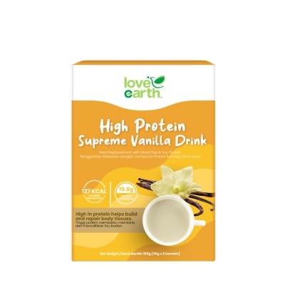 LOVE EARTH High Protein Supreme Vanilla Drink 35gx3s