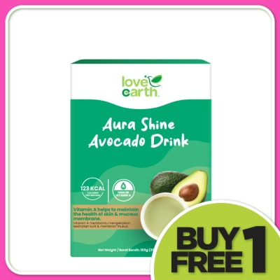 LOVE EARTH Aura Shine Avocado Drink 35gx3s