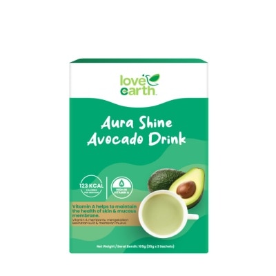 LOVE EARTH Aura Shine Avocado Drink 35gx3s