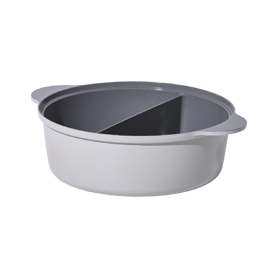 FIKA 30cm Divided Casserole with Steamer Rack & Glass Lid
