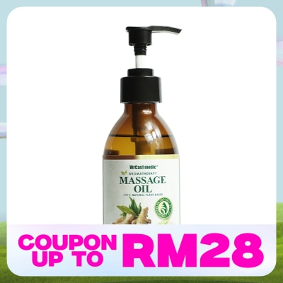 VIRCAST MEDIC Aromatherapy Ginger & Lemongrass Massage Oil 200ml