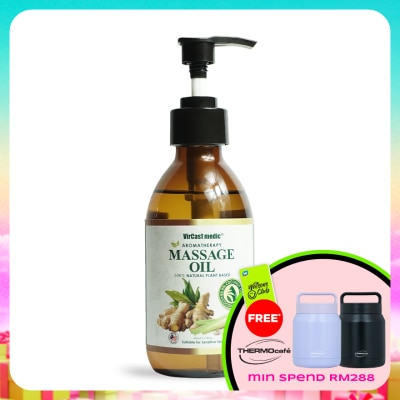 VIRCAST MEDIC - Aromatherapy Ginger & Lemongrass Massage Oil 200ml