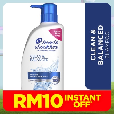HEAD&SHOULDERS Clean and Balanced Shampoo 650ml