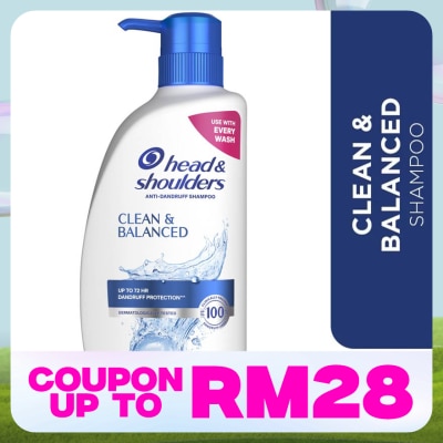 HEAD&SHOULDERS Clean and Balanced Shampoo 650ml