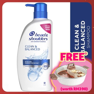 HEAD&SHOULDERS Clean and Balanced Shampoo 650ml