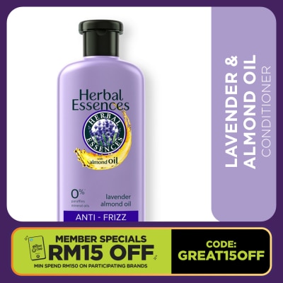 HERBAL ESSENCES Lavender + Almond Oil Conditioner 400ml