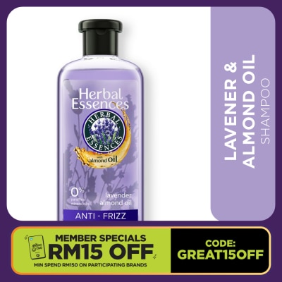 HERBAL ESSENCES Lavender + Almond Oil Shampoo 400ml