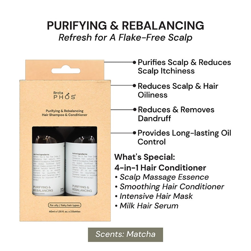 Purifying & Rebalancing Shampoo + Conditioner 40mlx2