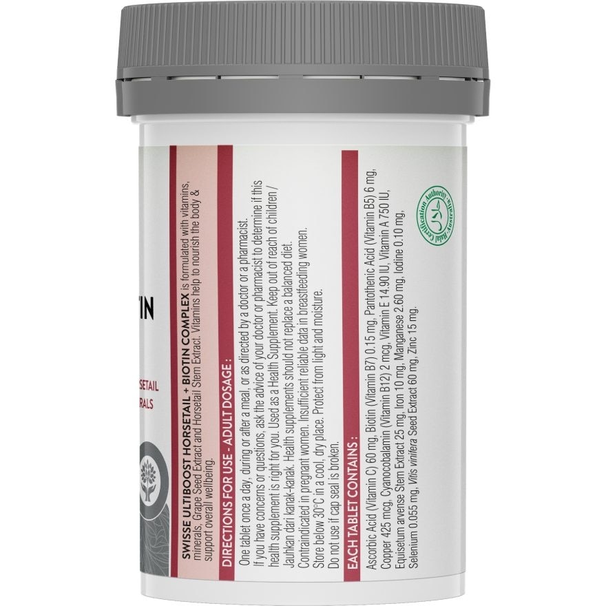 Ultiboost Horsetail + Biotin Complex 60s