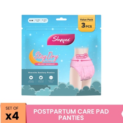 SHAPEE - Overnite Sanitary Panties (4pack) S-M
