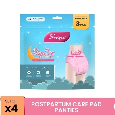 SHAPEE Overnite Sanitary Panties (4pack) S-M