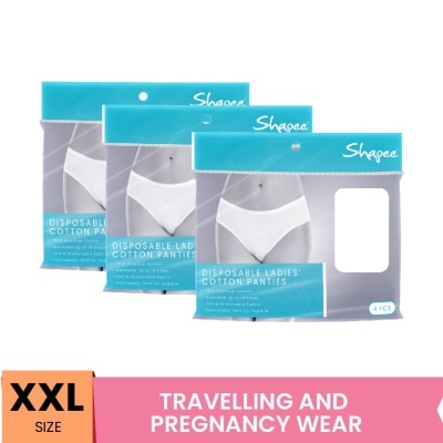 SHAPEE Disposable Ladies Cotton Panties (12 pcs) XXL