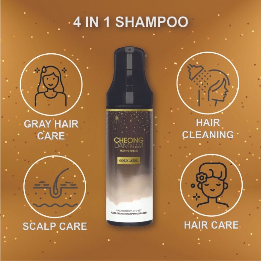 Style Forest Black Change Shampoo GOLD Label 200ml