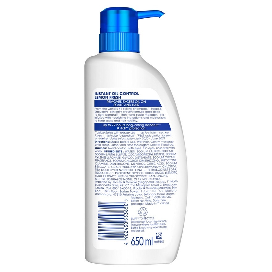 Lemon Fresh Shampoo 650ml